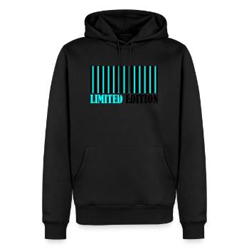 Barcode Édition Limitée - Sweat à capuche Premium bio Homme - noir - Devant - Nico (187cm)