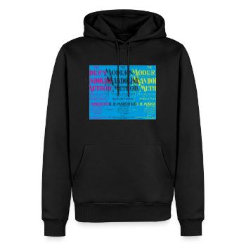 Modern Mandoline Method - Collage - Männer Premium Bio Hoodie - Schwarz - Vorne - Nico (187cm)