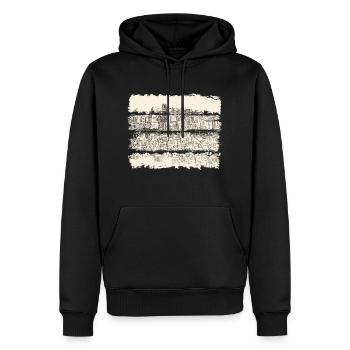 Ville usa illinois america travel états-unis - Sweat à capuche Premium bio Homme - noir - Devant - Nico (187cm)