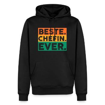 Arbeit Kollegen Büro Teamleiter Führungskraft Chef - Männer Premium Bio Hoodie - Schwarz - Vorne - Nico (187cm)