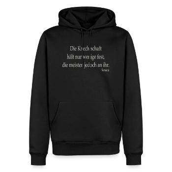 Knechtschaft - Männer Premium Bio Hoodie - Schwarz - Vorne - Nico (187cm)