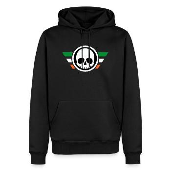 Fenain Army - Men’s Premium Organic Hoodie - black - Front - Nico (187cm)