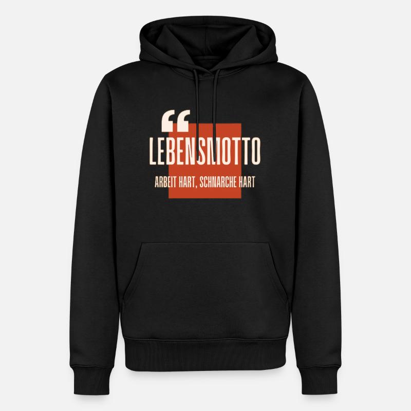 Hartwork - Männer Premium Bio Hoodie - Schwarz