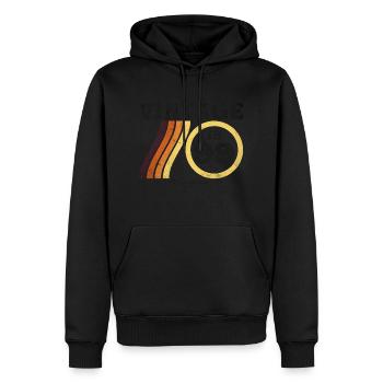 Millésime 1999 Édition Limitée Classique Rétro 25 - Sweat à capuche Premium bio Homme - noir - Devant - Nico (187cm)