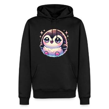 Super Cute Kawaii Baby Penguin - Männer Premium Bio Hoodie - Schwarz - Vorne - Nico (187cm)