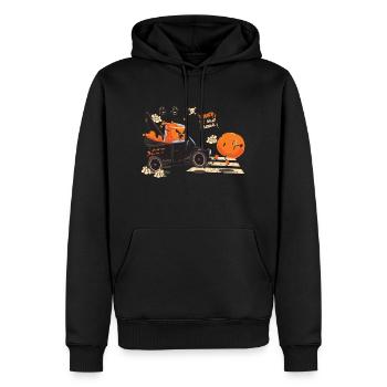 Jus d'orage - Sweat à capuche Premium bio Homme - noir - Devant - Nico (187cm)