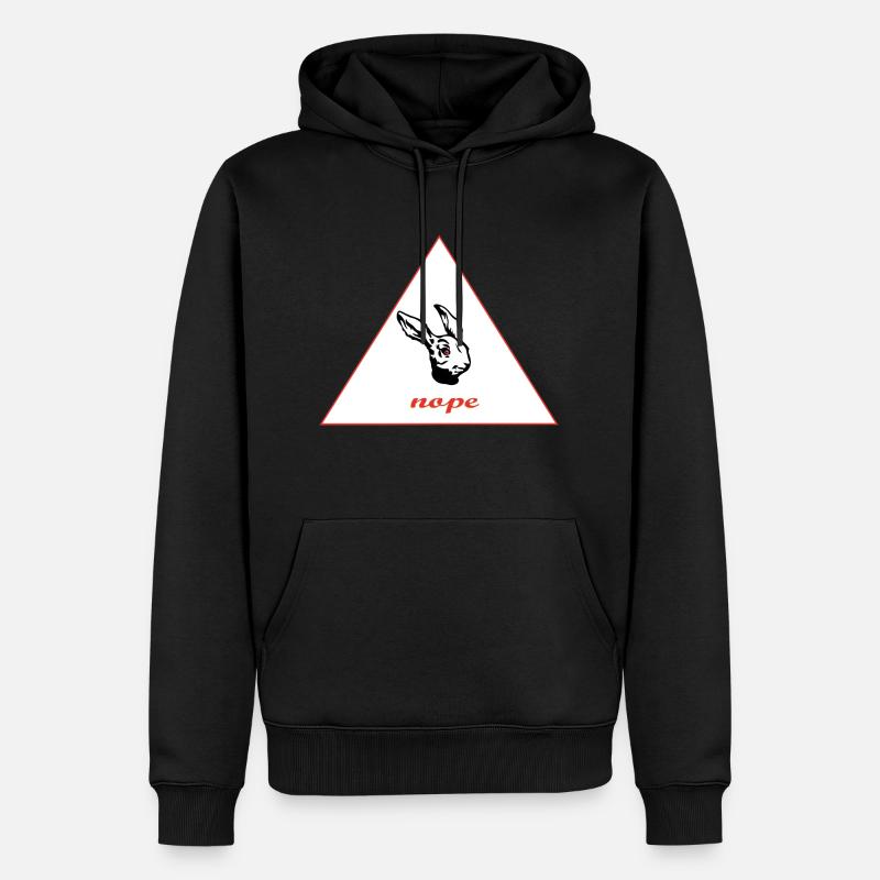 Nope - Men’s Premium Organic Hoodie - black