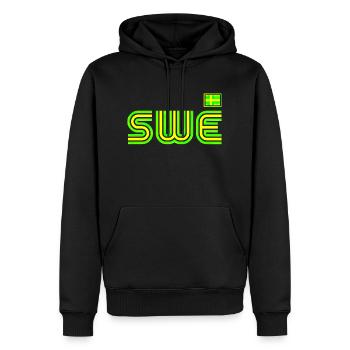 Schweden Schweden Flagge national norden skandinavia - Männer Premium Bio Hoodie - Schwarz - Vorne - Nico (187cm)