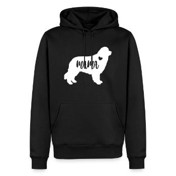 Terre-Neuve maman maman chien mignon cadeau de fête des mères - Sweat à capuche Premium bio Homme - noir - Devant - Nico (187cm)
