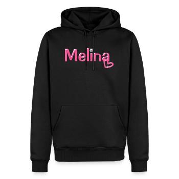 Melina Name Balloon Police - Sweat à capuche Premium bio Homme - noir - Devant - Nico (187cm)