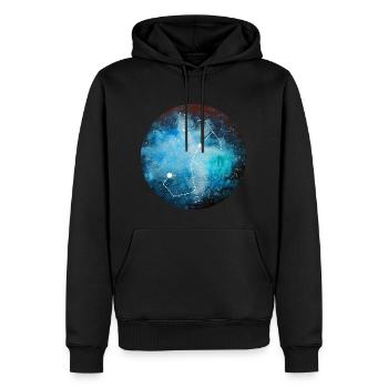 sternzeichen Skorpion - Männer Premium Bio Hoodie - Schwarz - Vorne - Nico (187cm)