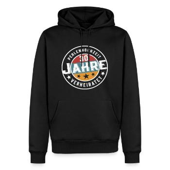 Perlenhochzeit 30 Jahre Verheiratet Hochzeit - Männer Premium Bio Hoodie - Schwarz - Vorne - Nico (187cm)