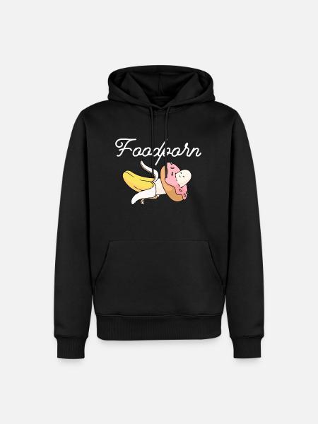 foodporn - Men’s Premium Organic Hoodie - black