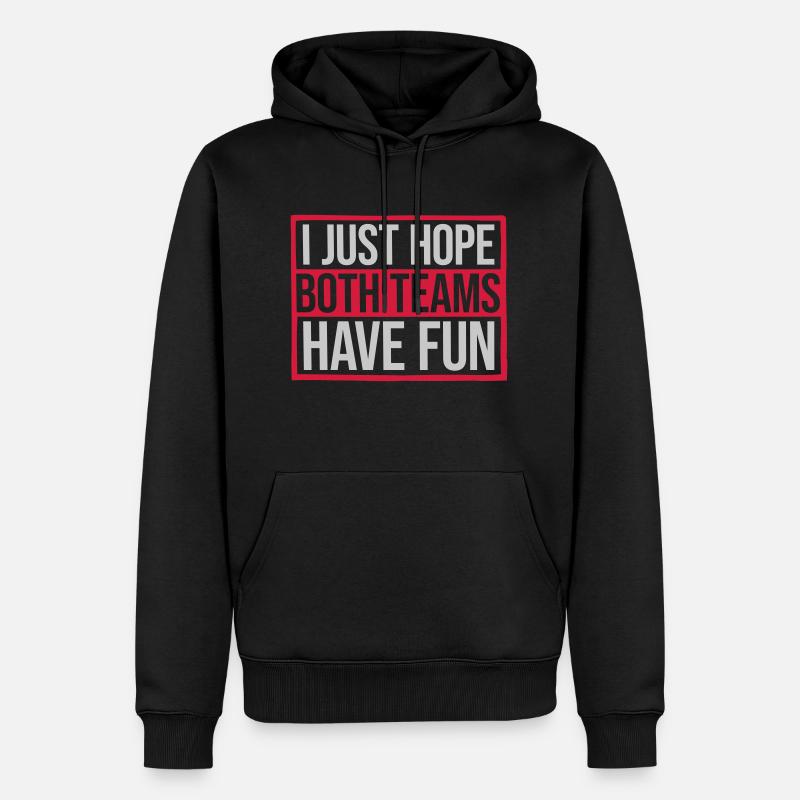 Both Teams Have Fun - Männer Premium Bio Hoodie - Schwarz