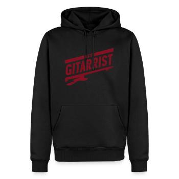 Bester Gitarrist Geschenk für Gitarristen Gitarre - Männer Premium Bio Hoodie - Schwarz - Vorne - Nico (187cm)