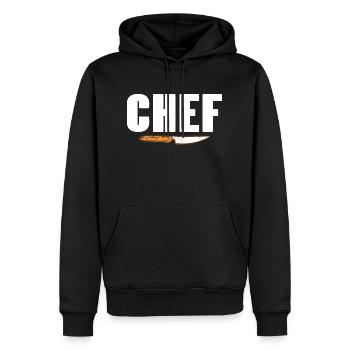 Awesome CHEF Cooking Designs T-Shirt Present Gift - Männer Premium Bio Hoodie - Schwarz - Vorne - Nico (187cm)