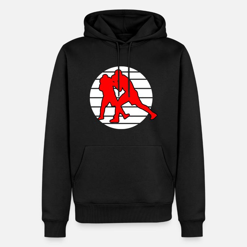 Boxer - Männer Premium Bio Hoodie - Schwarz