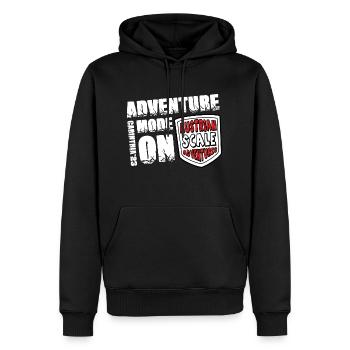 Adventure Mode ON - Carinthia'23 - Männer Premium Bio Hoodie - Schwarz - Vorne - Nico (187cm)