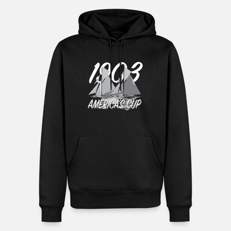 Coupe de l’America 1903 - Sweat à capuche Premium bio Homme - noir