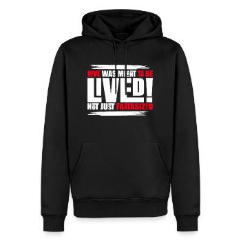 Inspirational Love And Fantasizing Artwork - Männer Premium Bio Hoodie - Schwarz - Vorne - Nico (187cm)