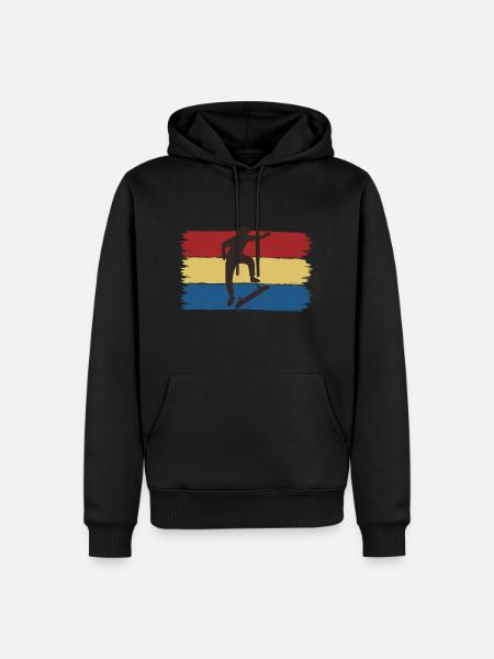 Patineur - Sweat à capuche Premium bio Homme - noir