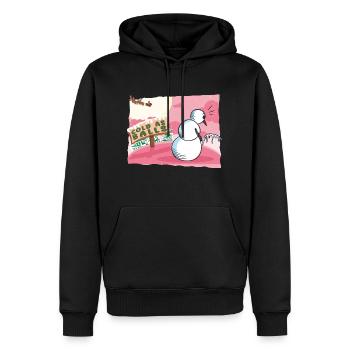 Schneemann kalt wie Bälle Weihnachten Lustige Weihnachten - Männer Premium Bio Hoodie - Schwarz - Vorne - Nico (187cm)