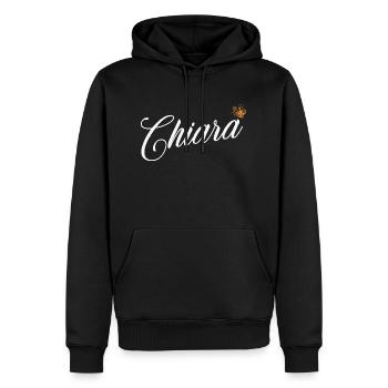 Chiara Nom pour Femme Enfants Bambins - Chiara - Sweat à capuche Premium bio Homme - noir - Devant - Nico (187cm)