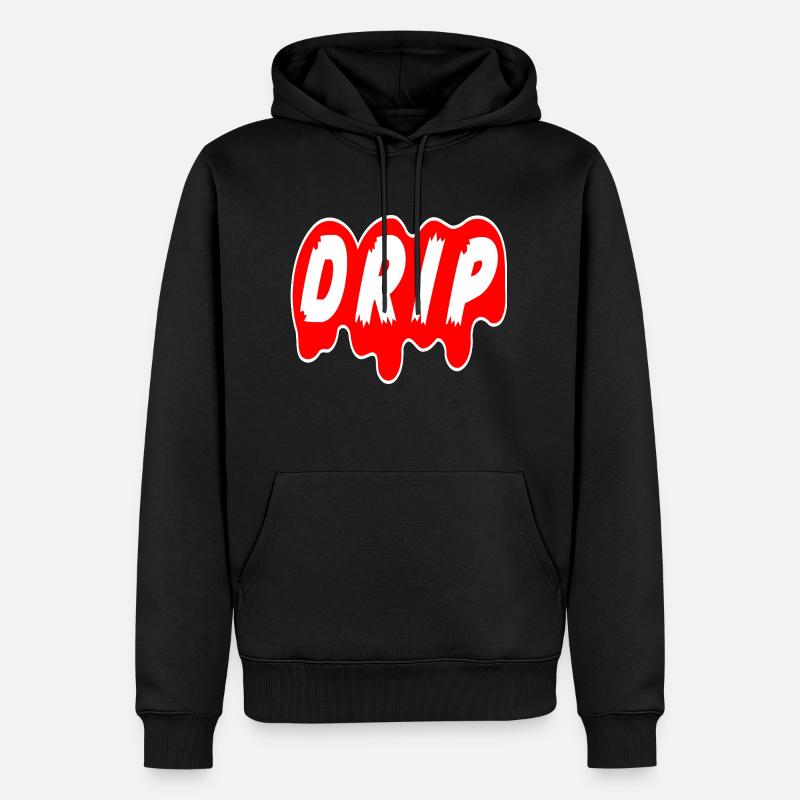 STIL, DER FLIESST - Männer Premium Bio Hoodie - Schwarz