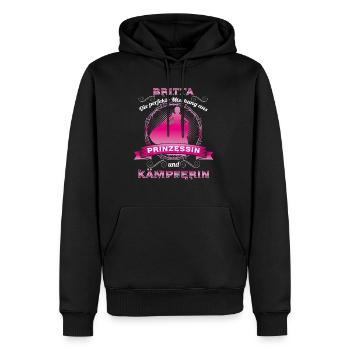 Cadeau Mélange parfait de princesse Britta - Sweat à capuche Premium bio Homme - noir - Devant - Nico (187cm)