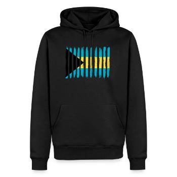Roots home love proud Bahamas png - Men’s Premium Organic Hoodie - black - Front - Nico (187cm)