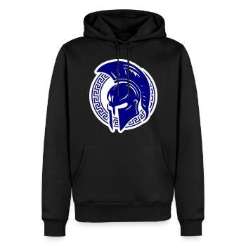Spartaner Helm Gladiator Sparta - Männer Premium Bio Hoodie - Schwarz - Vorne - Nico (187cm)
