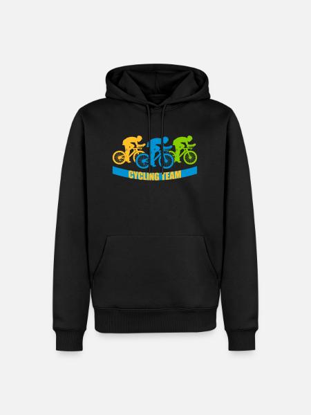 Cycling Team Fahrrad - Männer Premium Bio Hoodie - Schwarz