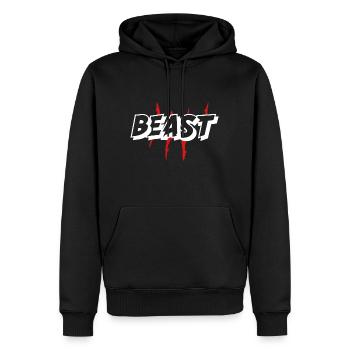 Blood beast - Men’s Premium Organic Hoodie - black - Front - Nico (187cm)