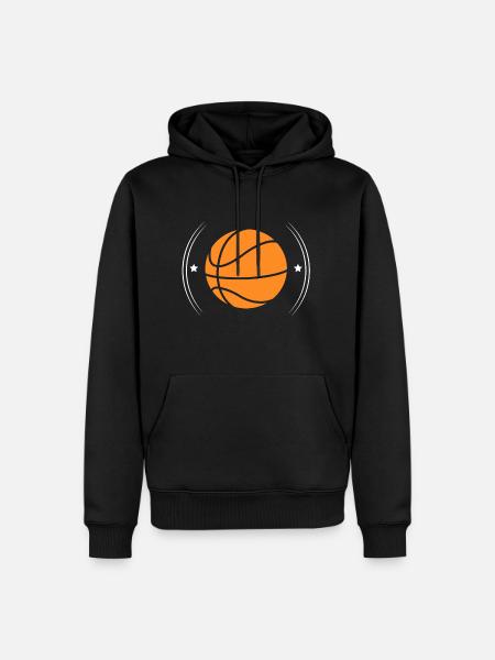 Basketball star - Männer Premium Bio Hoodie - Schwarz