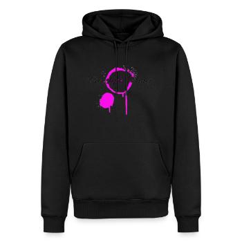 T-shirt Freestyle Mind - Sweat à capuche Premium bio Homme - noir - Devant - Nico (187cm)