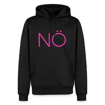 Nö2 - Männer Premium Bio Hoodie - Schwarz - Vorne - Nico (187cm)
