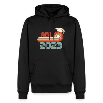 ABI 2023 Shirt Schulabschluss 2023 - Männer Premium Bio Hoodie - Schwarz - Vorne - Nico (187cm)