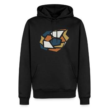 breaking Egg - Männer Premium Bio Hoodie - Schwarz - Vorne - Nico (187cm)