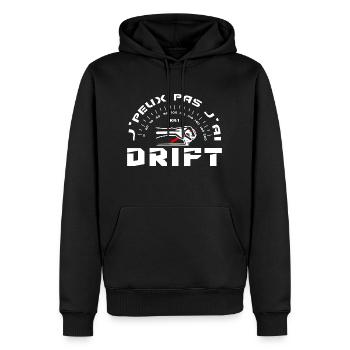 J'Peux Pas J'ai Drift - Sweat à capuche Premium bio Homme - noir - Devant - Nico (187cm)