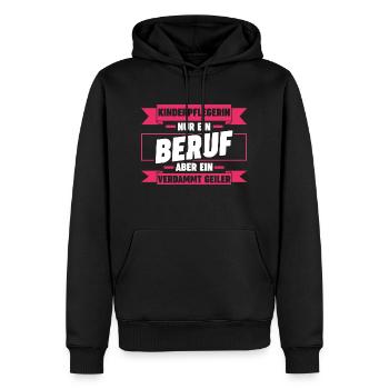 Erzieherin Kindergärtnerin Kinderpflegerin - Männer Premium Bio Hoodie - Schwarz - Vorne - Nico (187cm)