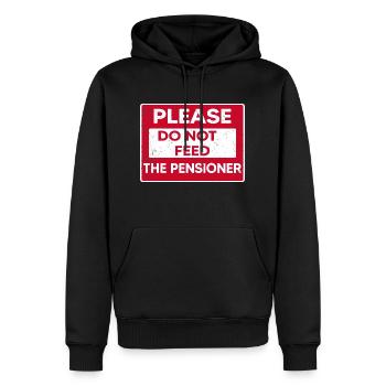 Rentner im Ruhestand Senioren Pflegeheim - Männer Premium Bio Hoodie - Schwarz - Vorne - Nico (187cm)
