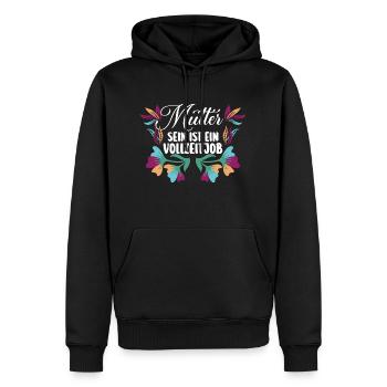 Mutter Muttertag Mama - Männer Premium Bio Hoodie - Schwarz - Vorne - Nico (187cm)