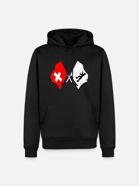 Flag Switzerland, Appenzell Innerrhoden - Men’s Premium Organic Hoodie - black
