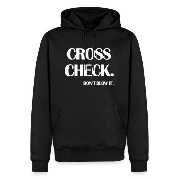 Cross Check Don t Blow It Citation drôle Vol - Sweat à capuche Premium bio Homme - noir - Devant - Nico (187cm)