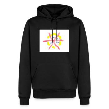 Believe in your SELF - Männer Premium Bio Hoodie - Schwarz - Vorne - Nico (187cm)