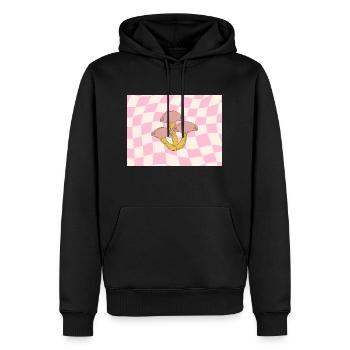 trippy - Sweat à capuche Premium bio Homme - noir - Devant - Nico (187cm)