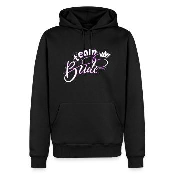 Braut Braut Hochzeit Junggesellenabschied Brautjungfernabschied - Männer Premium Bio Hoodie - Schwarz - Vorne - Nico (187cm)