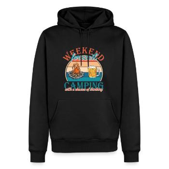 Camping Camper Outdoor Sommer Design - Männer Premium Bio Hoodie - Schwarz - Vorne - Nico (187cm)