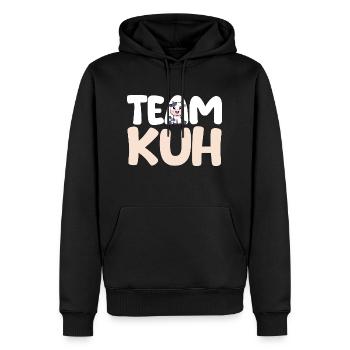 Kuh Landwirt Bauernhof Kühe - Männer Premium Bio Hoodie - Schwarz - Vorne - Nico (187cm)