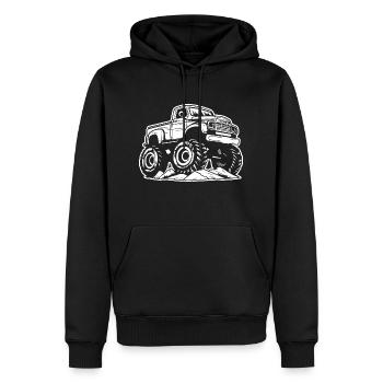 Monster Truck Monster Truck Lover Fan - Sweat à capuche Premium bio Homme - noir - Devant - Nico (187cm)